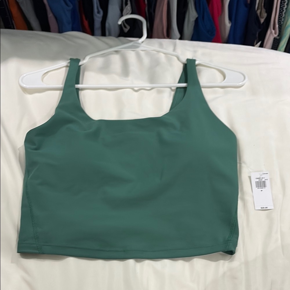 Green athletic cropped tank top - old navy - brand new with tags - size medium